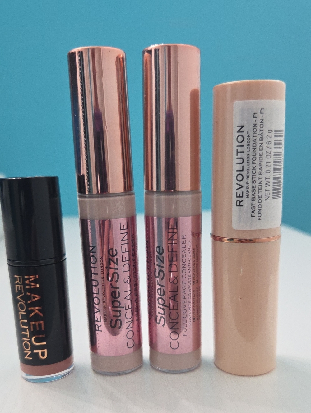 Revolution SuperSize Conceal & Define Concealers, Foundation Stick & Lipstck Set